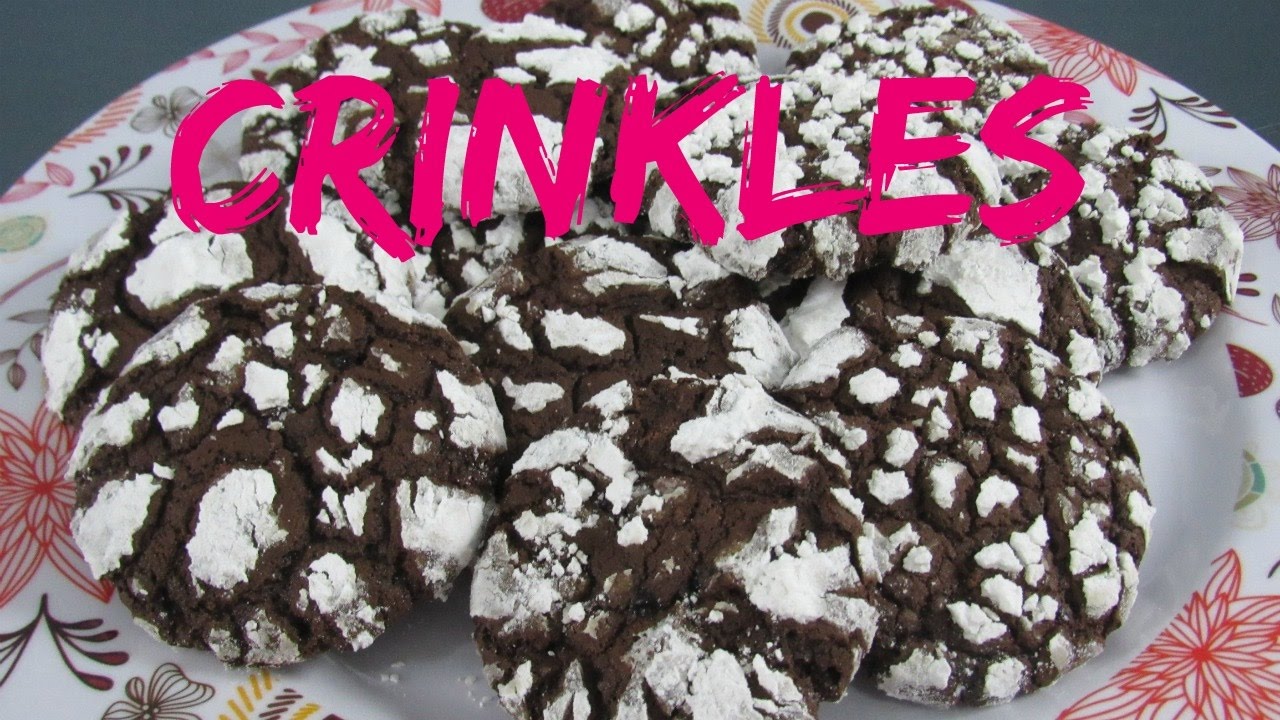 CRINKLES-BISCOITOS DE CHOCOLATE