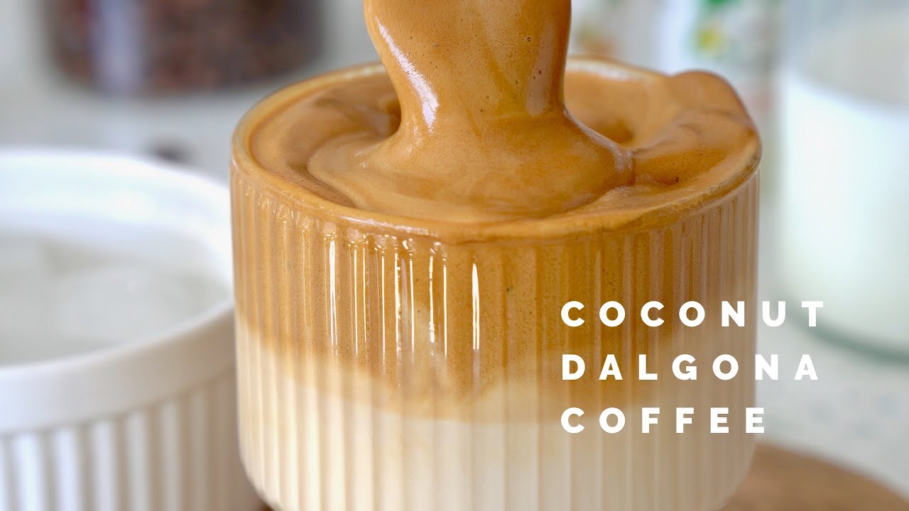 Coconut Dalgona Coffee | Quick & Easy Frothy Coffee Recipe