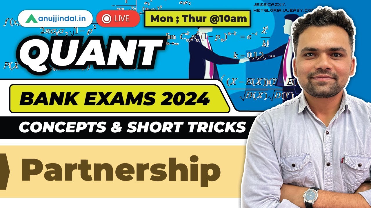 Problems on Partnership | Tips & Tricks| Quantitative Aptitude for Bank Exams 2024 | SBI PO| IBPS PO