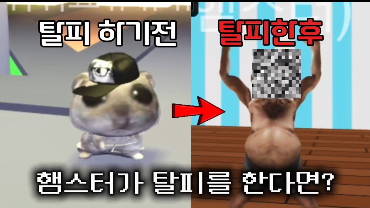 햄스터가 탈피를 한다면?..사실 인형탈!?!