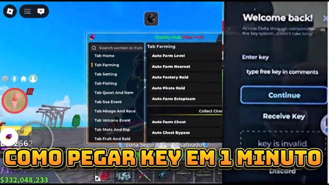 🔥COMO pegar a Key do EXECUTOR DELTA para celular e Pc | TUTORIAL Completo em 1 Minuto Passo a Passo