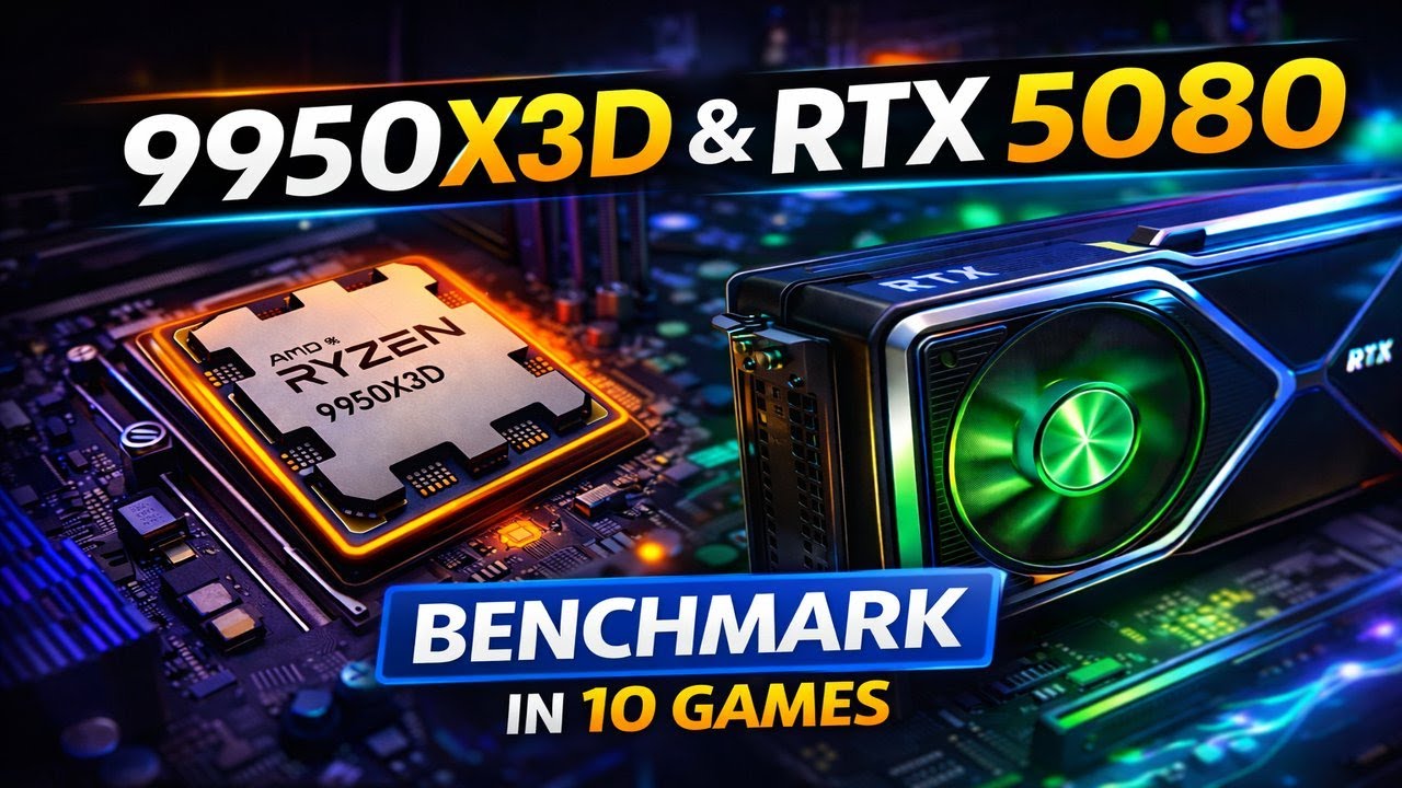 RTX 5080 + Ryzen 9 9950X3D &mdash; Benchmark in 10 Games (1440p)