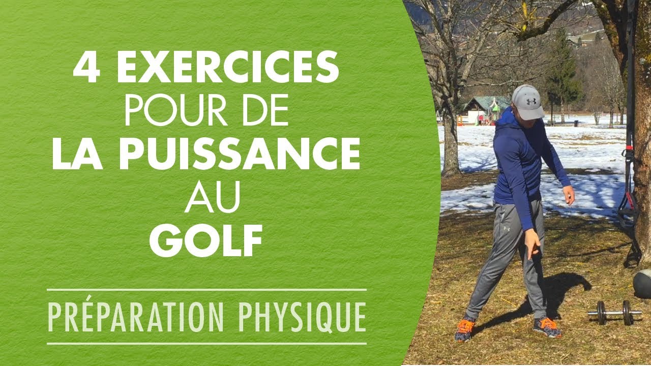 4 exercices physiques pour de la puissance au golf