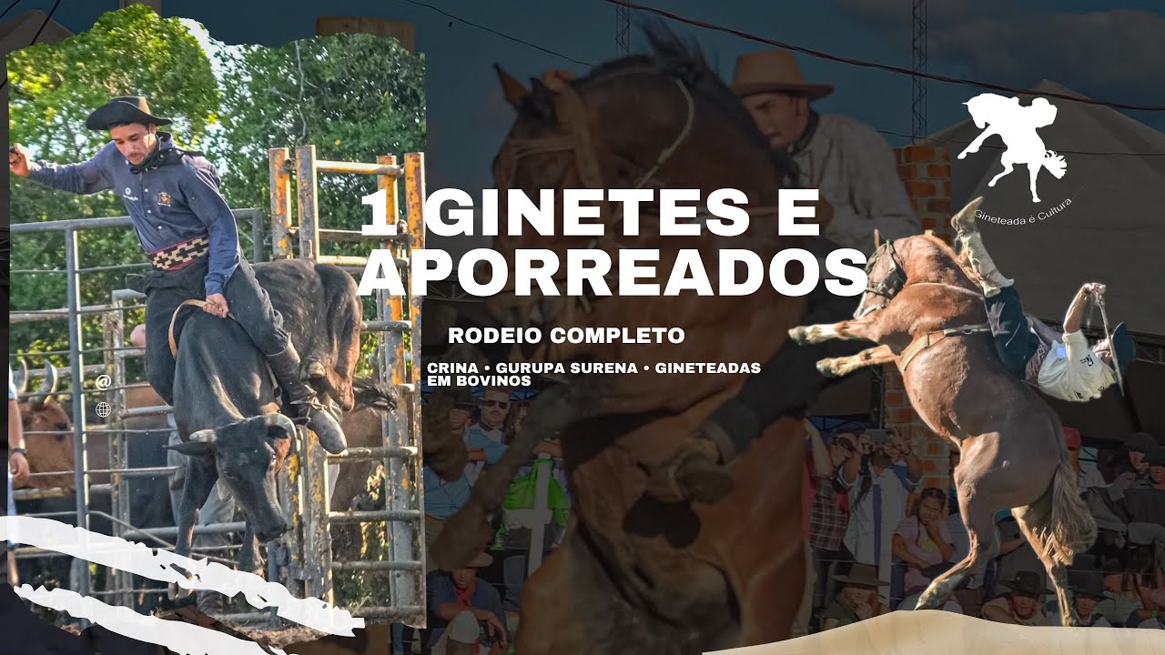 1&ordm; Ginetes e Aporreados &bull; RODEIO COMPLETO - Cap&atilde;o do Le&atilde;o