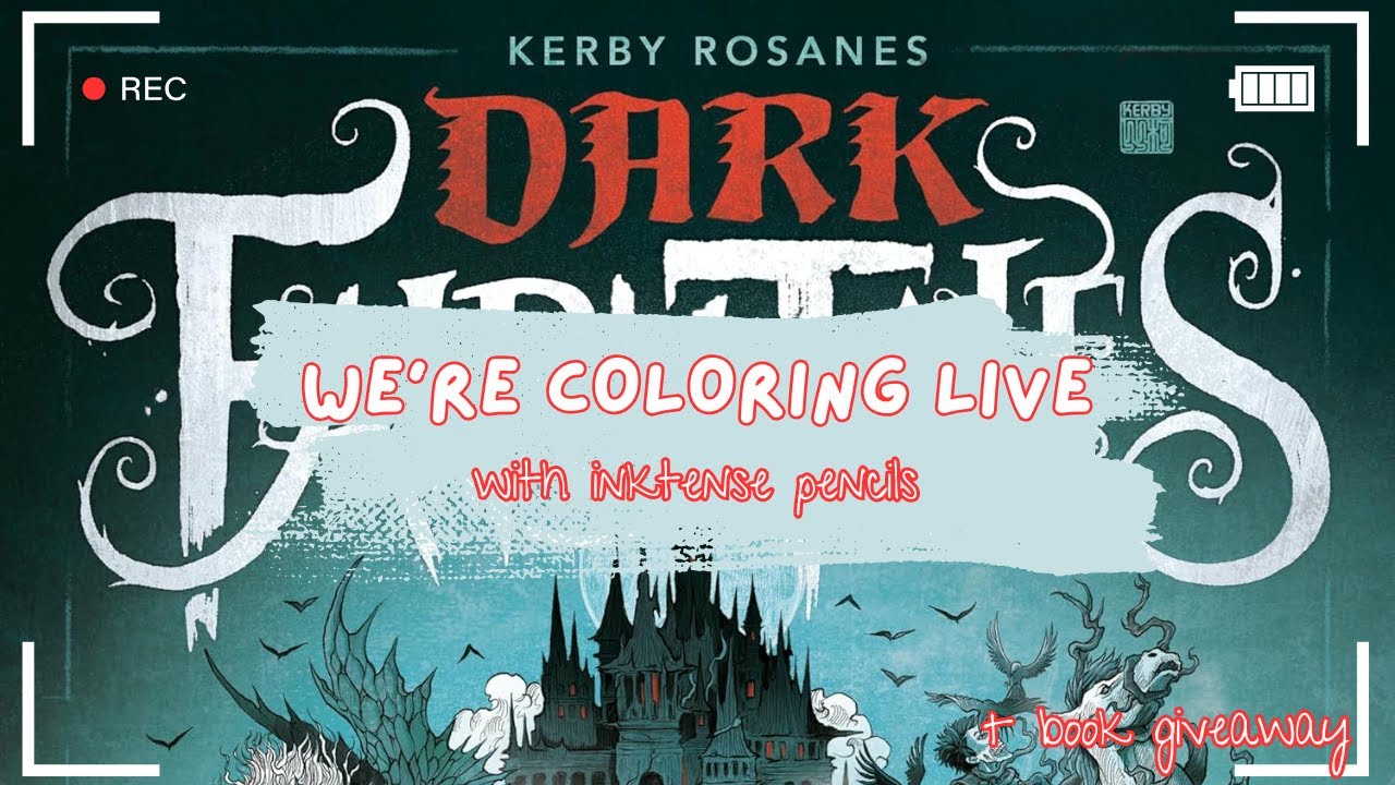 🔴 Let's Color a Kerby Page with Inktense and Free Goodies to Giveaway!