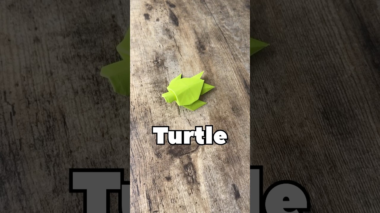ORIGAMI TURTLE EASY TUTORIAL STEP BY STEP | HOW TO MAKE TURTLE FROM PAPER ORIGAMI WORLD FOLDING ART