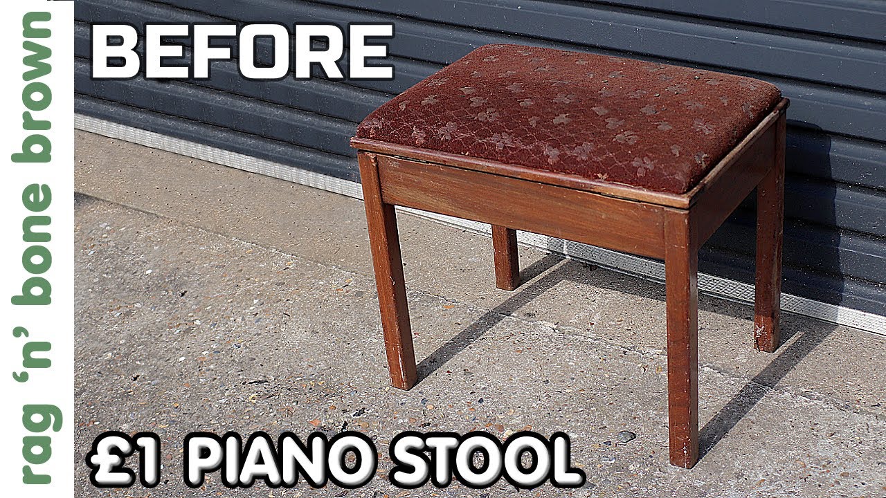 £1 Piano Stool Makeover