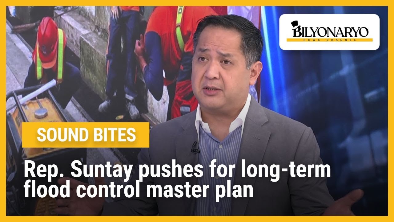 Rep. Suntay pushes for long-term flood control master plan