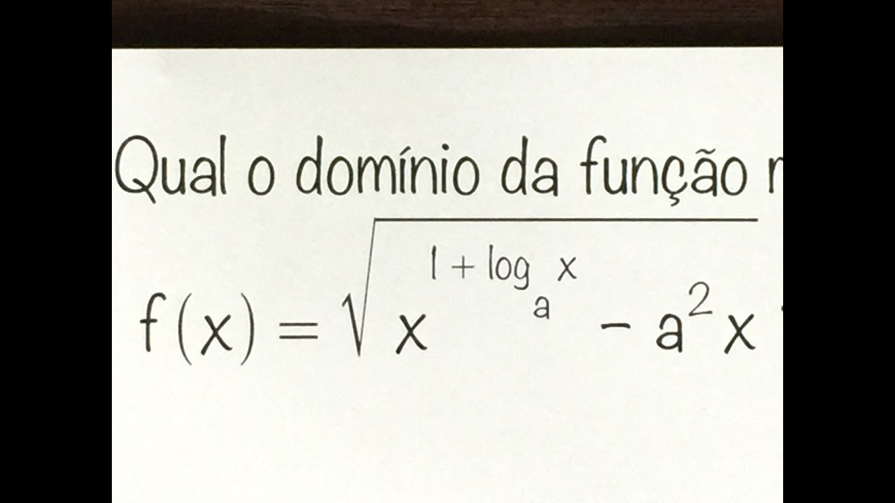 1000QMat | EXTRA - AFA - Função Logarítmica - Domínio da função
