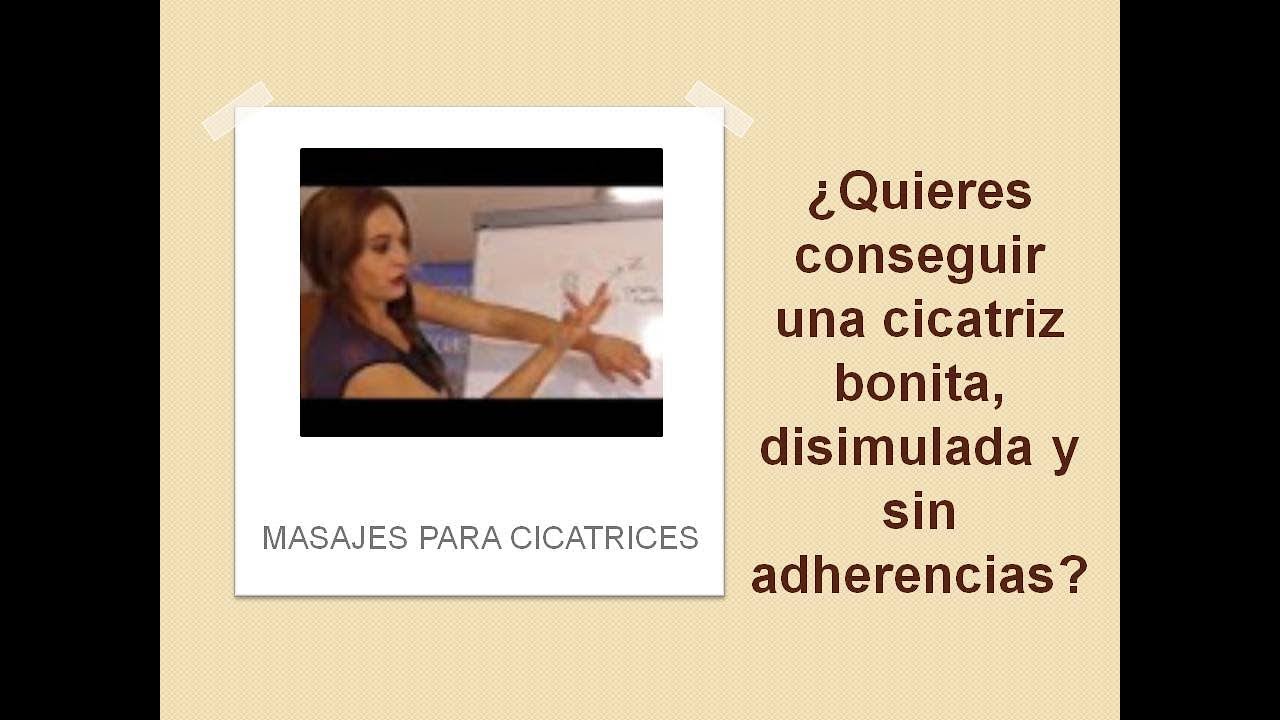 Masajes para una cicatriz estética