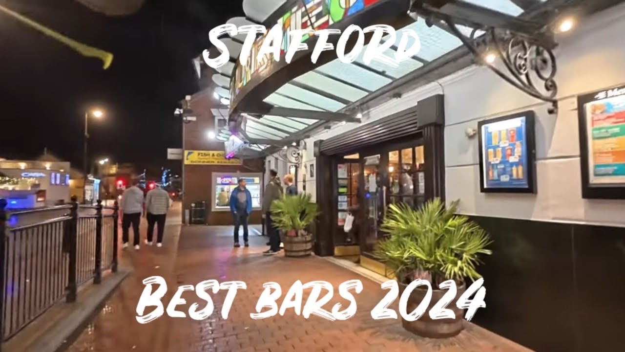Stafford Town Centre Saturday Night Walk Tour | Best Bars & Pubs | November 2024