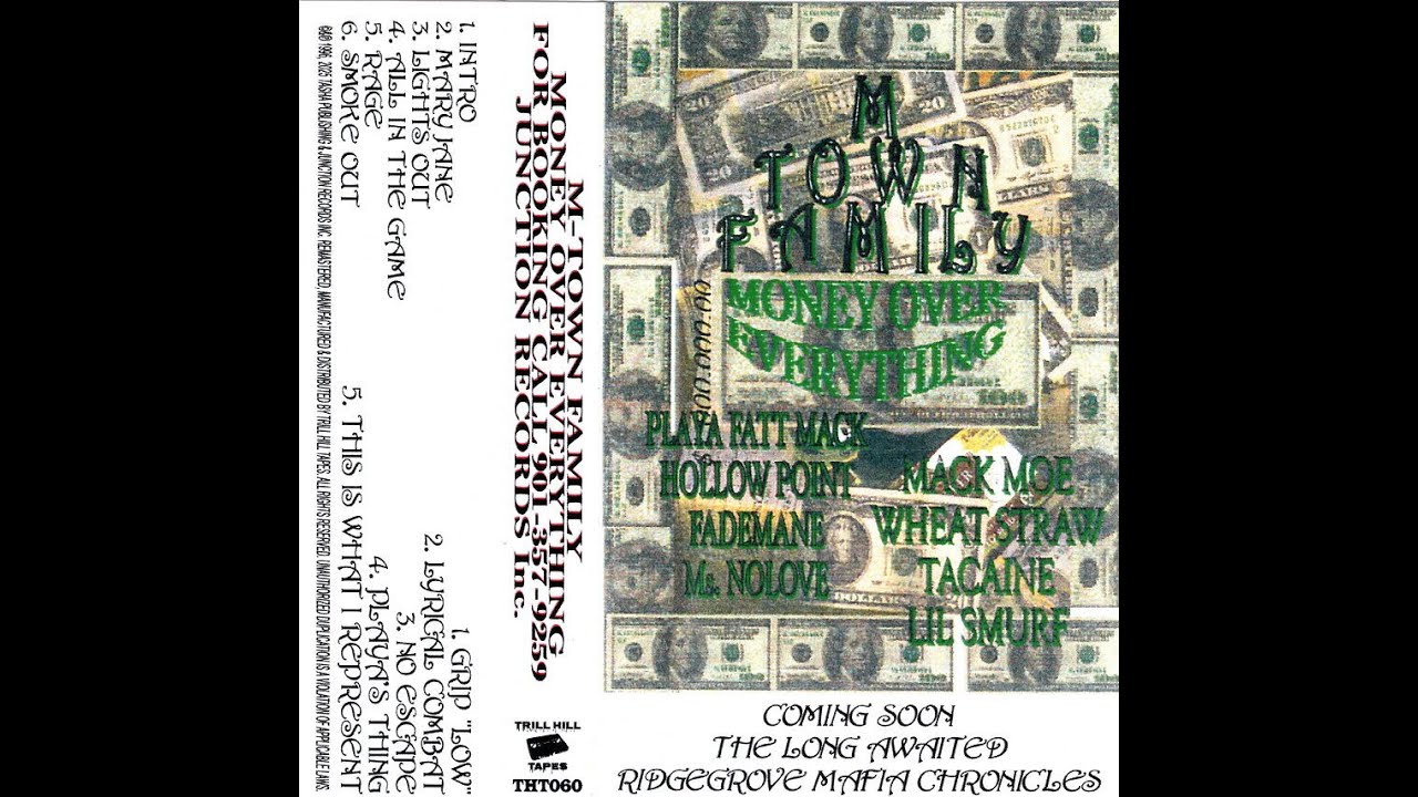 M-Town Family - Money Over Everything (Full Tape Rip) [THT060] [1993, Memphis, TN]