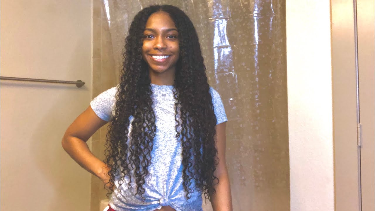 Curly To Straight • Wrapping Tailbone Length Hair + What Is My Race??