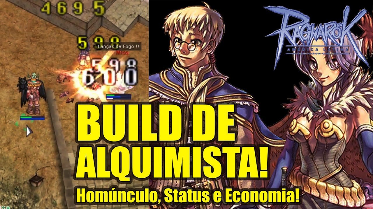 BUILD DE ALQUIMISTA E CRIADOR com HOMÚNCULO! 🧪 Up Barato + Dicas e Equipamentos | Ragnarok Online