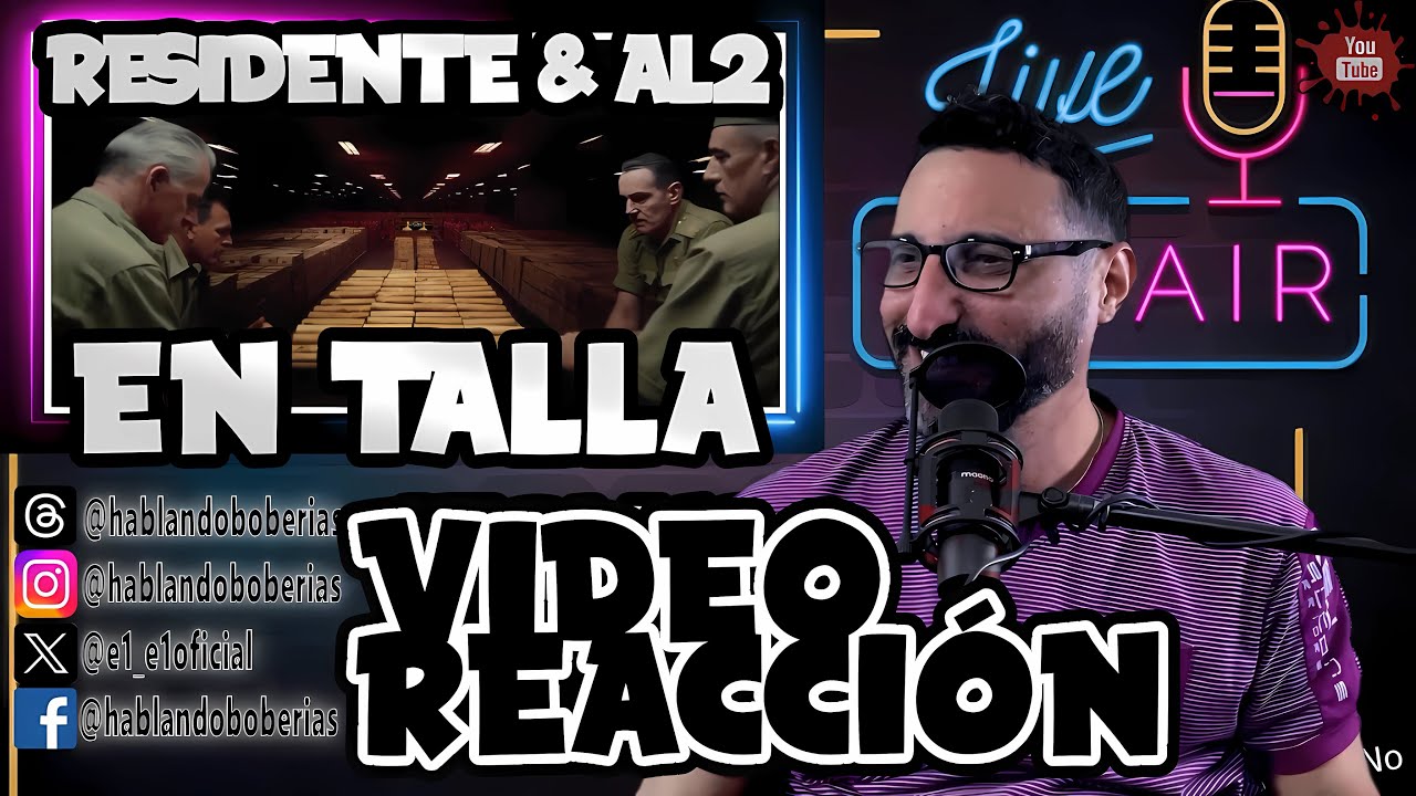 Residente, Al2 El Aldeano - En Talla (Visualizer Reacción)