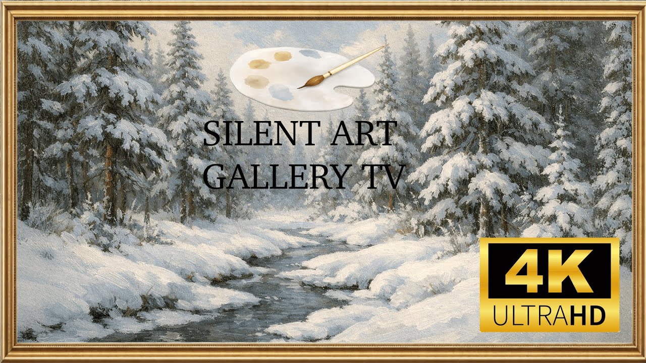 Silent Snowy Pine Forest ❄️ Calm Winter Art in 4K (No Music)