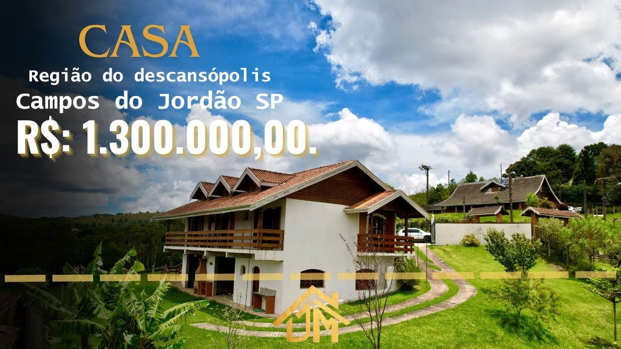 CASA A VENDA COM VISTA NA REGIÃO DO DESCANSÓPOLIS | CAMPOS DO JORDÃO | R$ 1.300.000,00