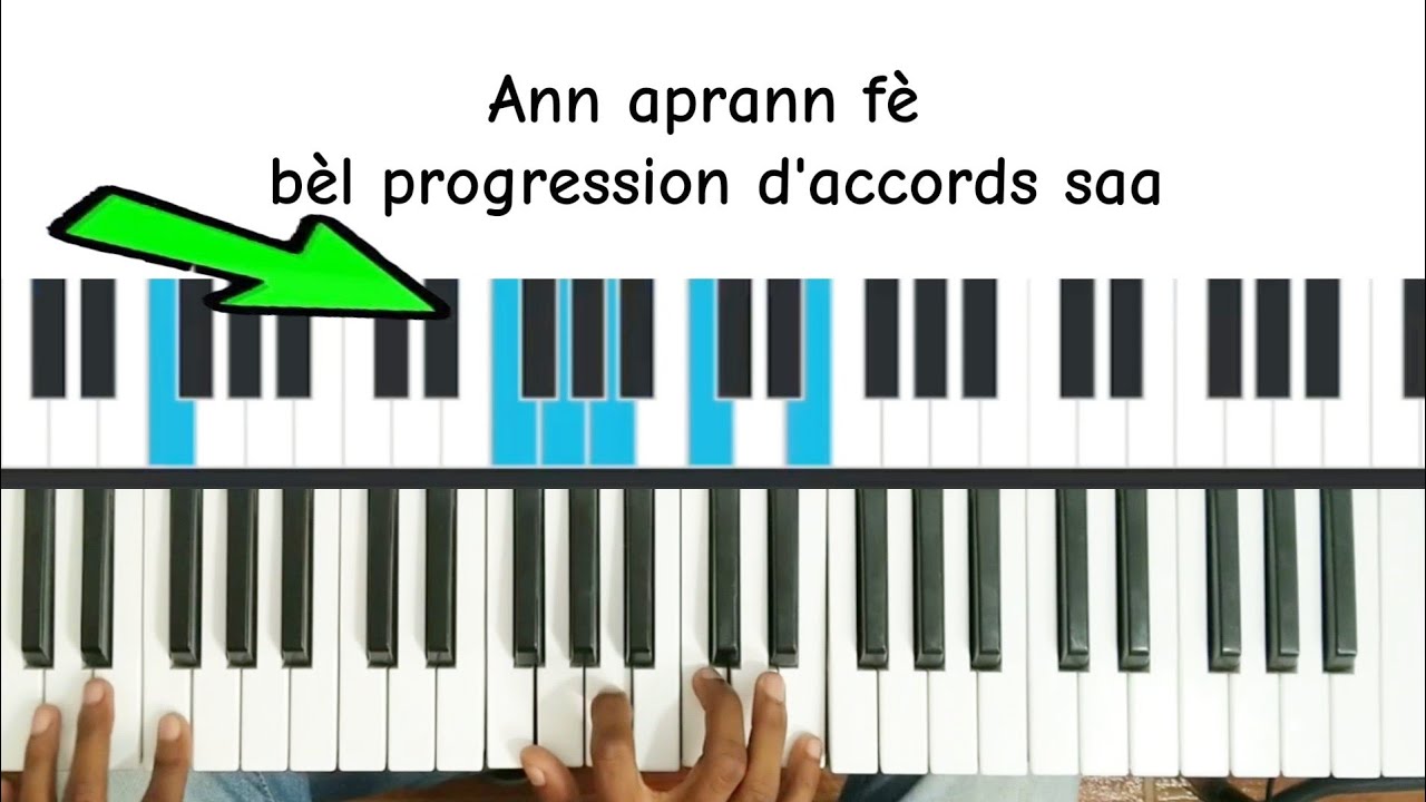 Jwe piano tankou pro_ Avek progression d'accord saa