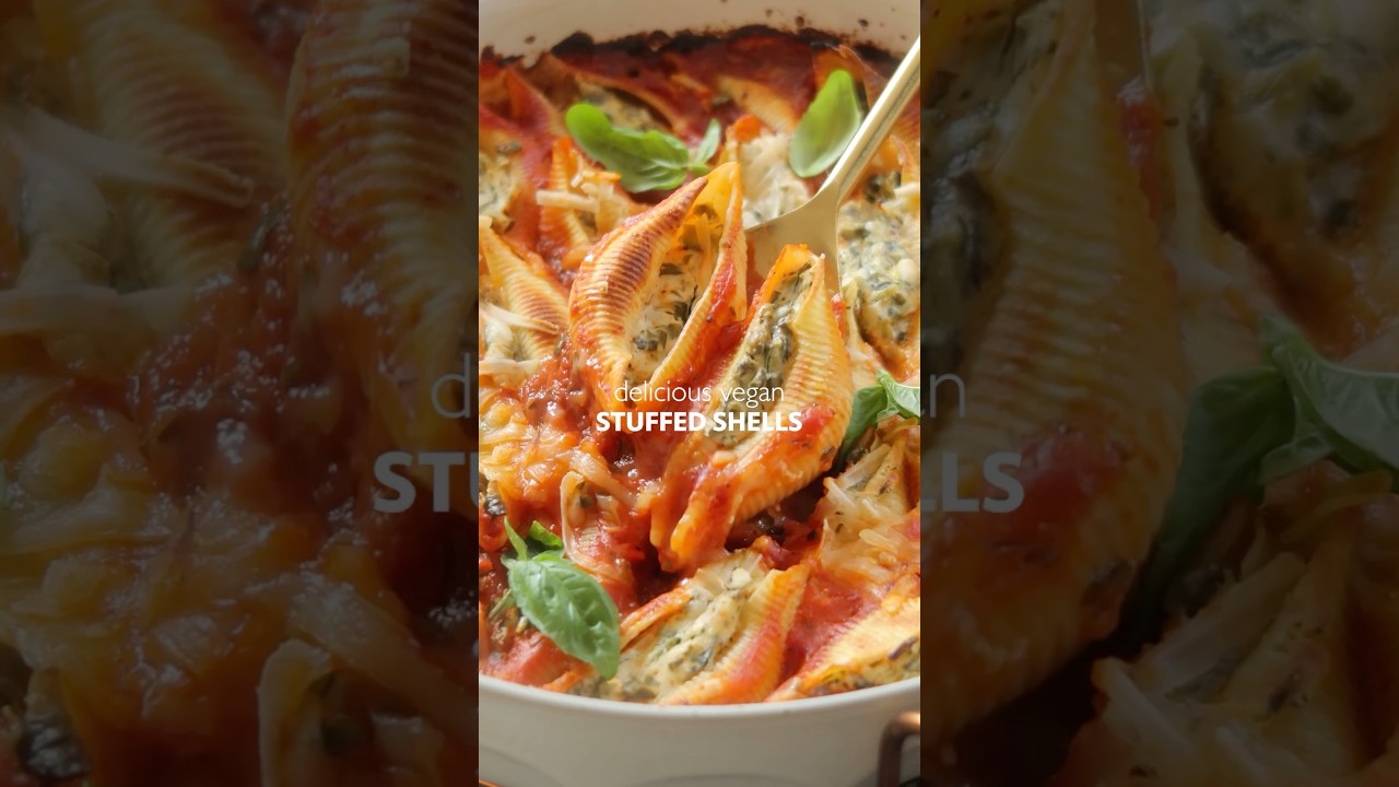 Delicious Vegan Stuffed Shells