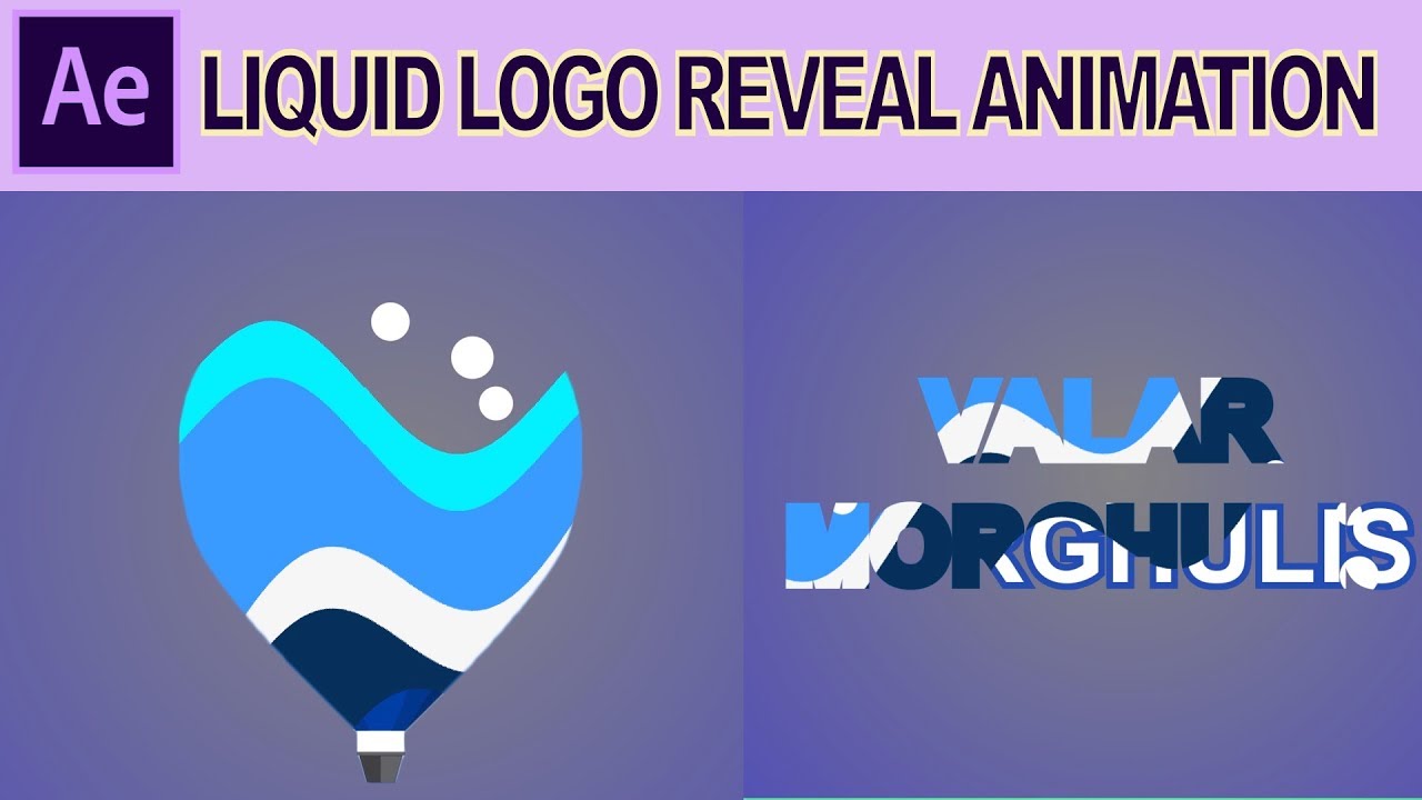 After Effects Tutorial: Liquid Logo Reveal Animation | FREE TEMPLATE