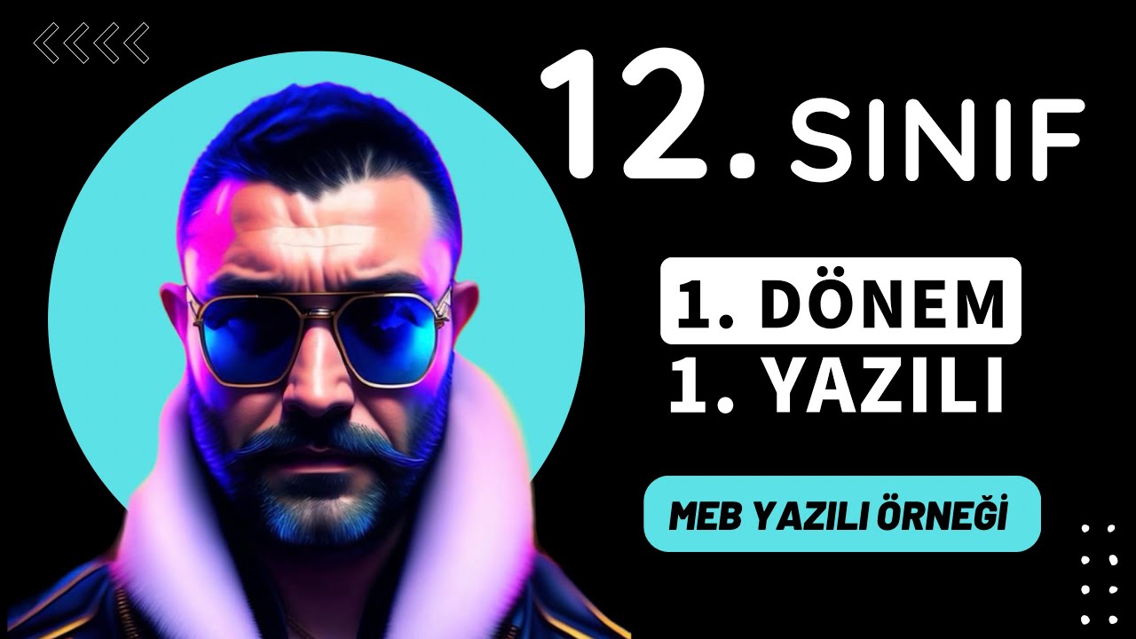 12.SINIF 1.DÖNEM 1.ORTAK YAZILI SORULARI | 12.SINIF MATEMATİK |Matematiği Fısıldayan Adam| #12sinif