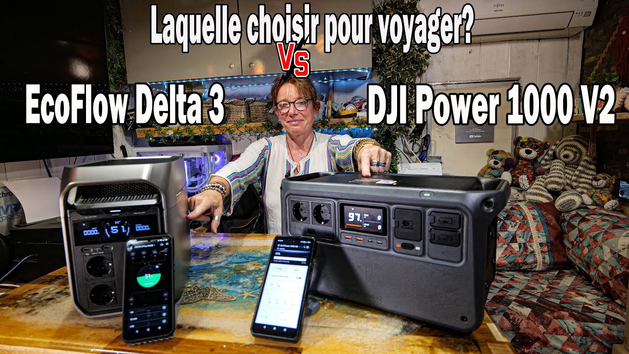 212 - DJI Power 1000 V2 vs EcoFlow Delta 3+ :le duel des centrales solaires portables #DJI #EcoFlow