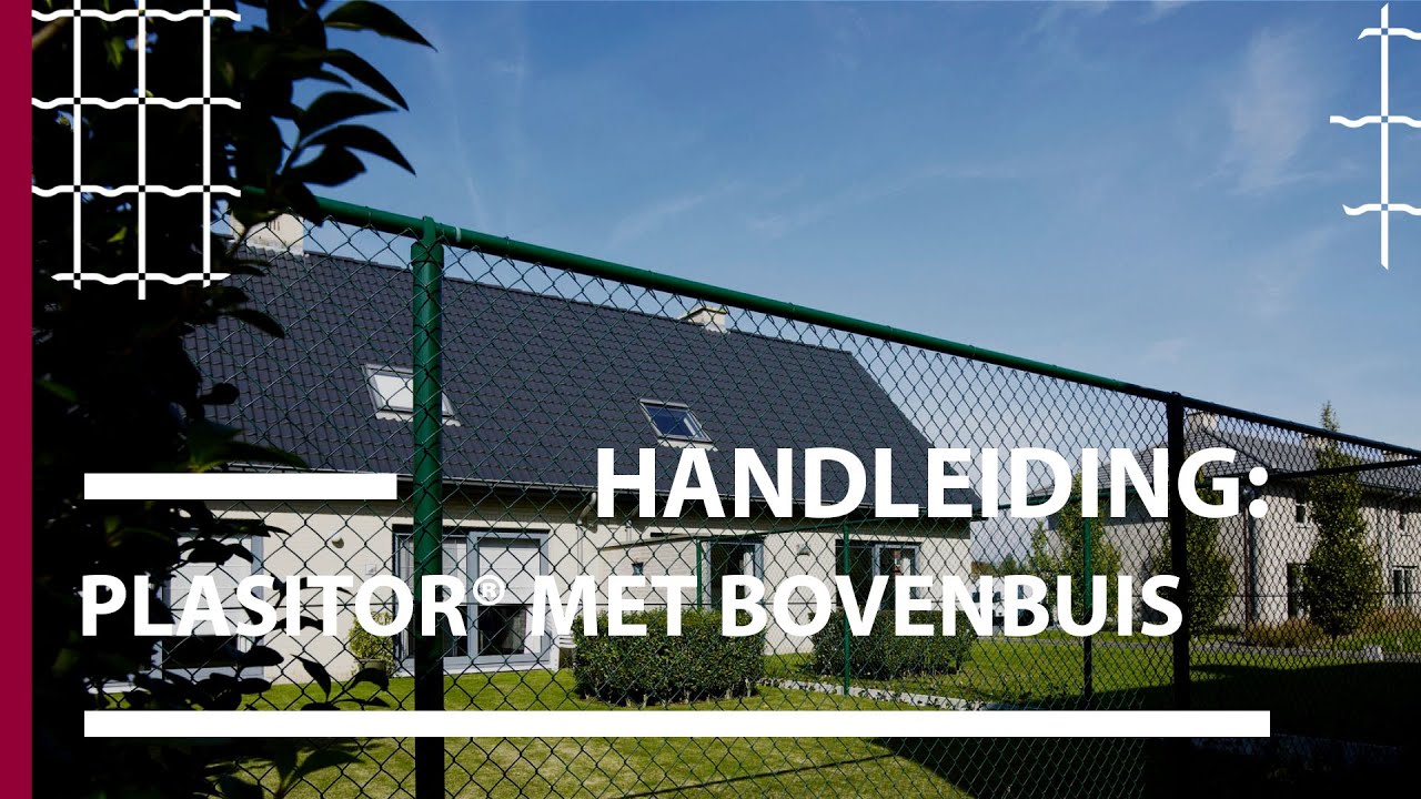 Installatie Plasitor met ronde palen en bovenbuis | Betafence