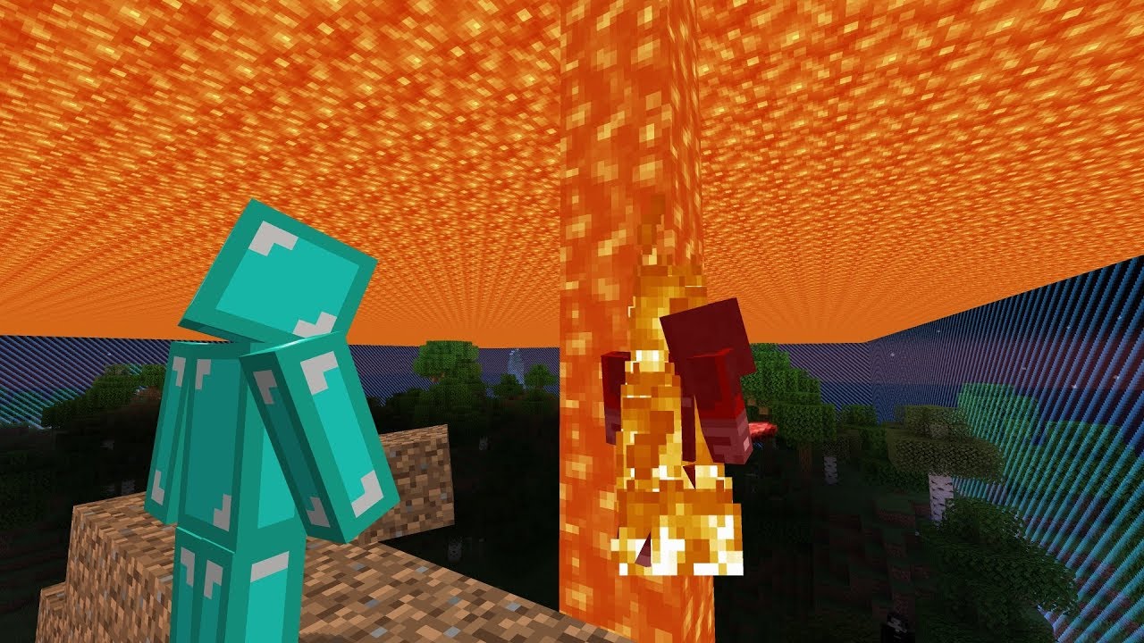 Minecraft, но лава ПАДАЕТ каждую минуту...