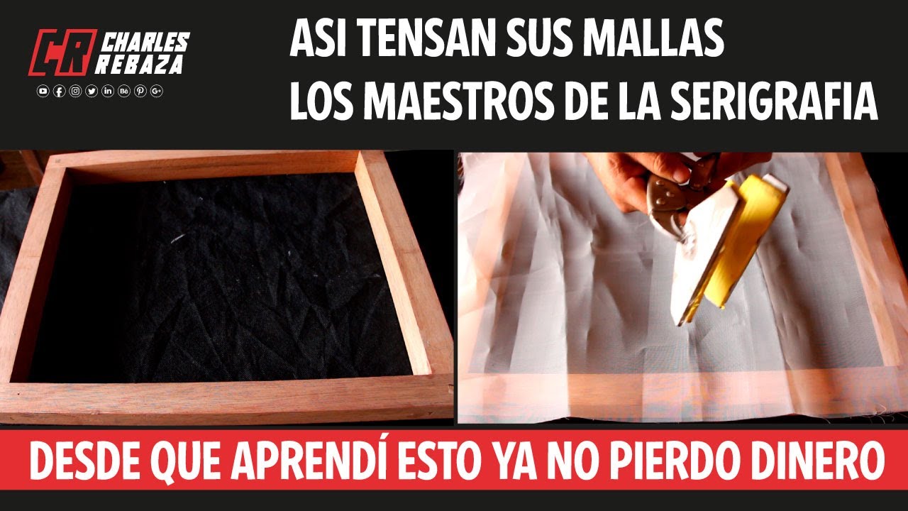 🥇¿CÓMO colocar MALLA SERIGRAFICA en CUADRO de SERIGRAFIA? TENSADO DURADERO
