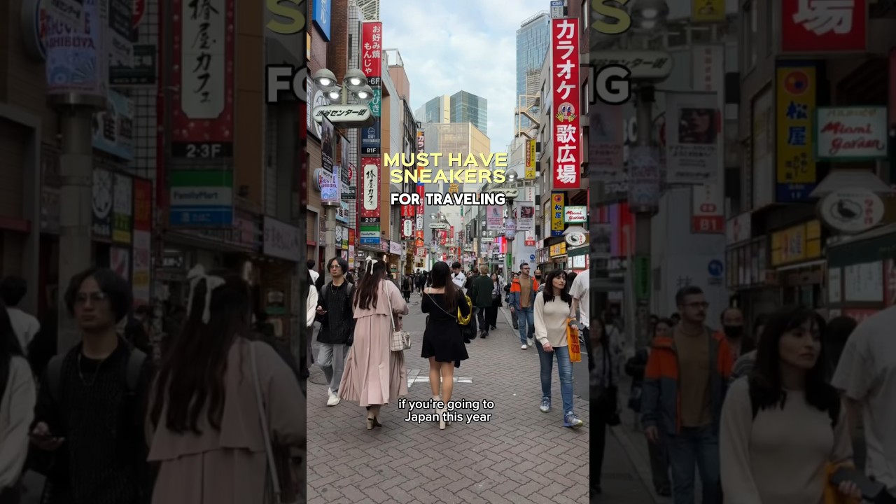 MUST HAVE SNEAKERS FOR TRAVEL 👟✨walked around tokyo all day #travel #travelvlog #traveltips #japan