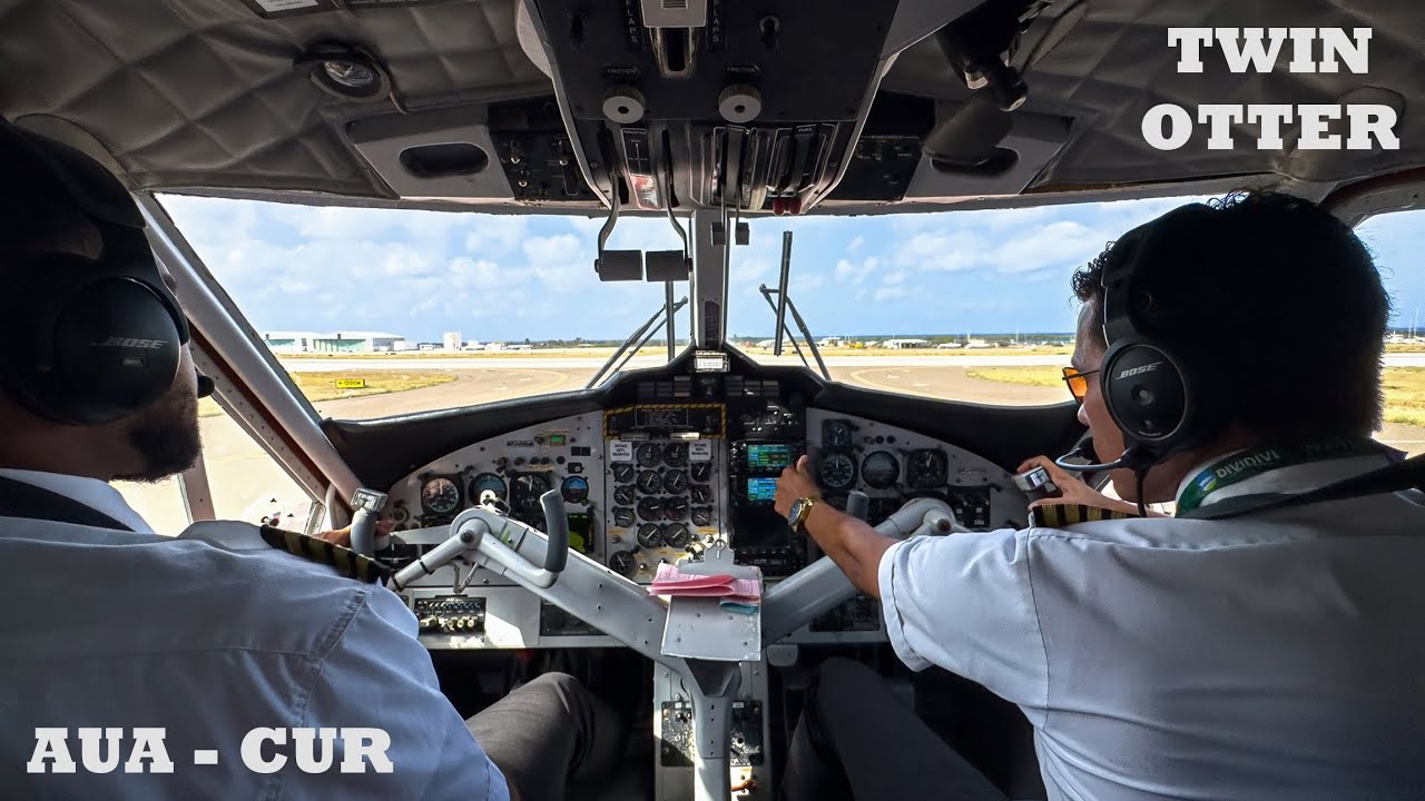 Divi Divi Air De Havilland Canada DHC-6-300 Twin Otter Flight from Oranjestad  to Willemstad