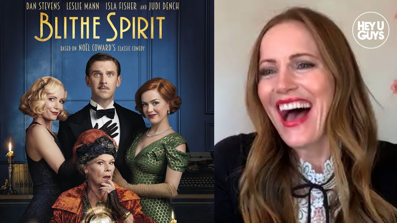 Blithe Spirit's Leslie Mann on working with Judi Dench & Dan Stevens