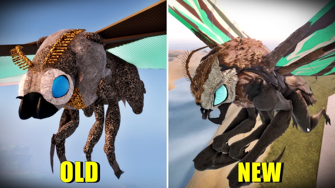 Titanus Mosura Old vs New Remodel Comparison | Kaiju Universe