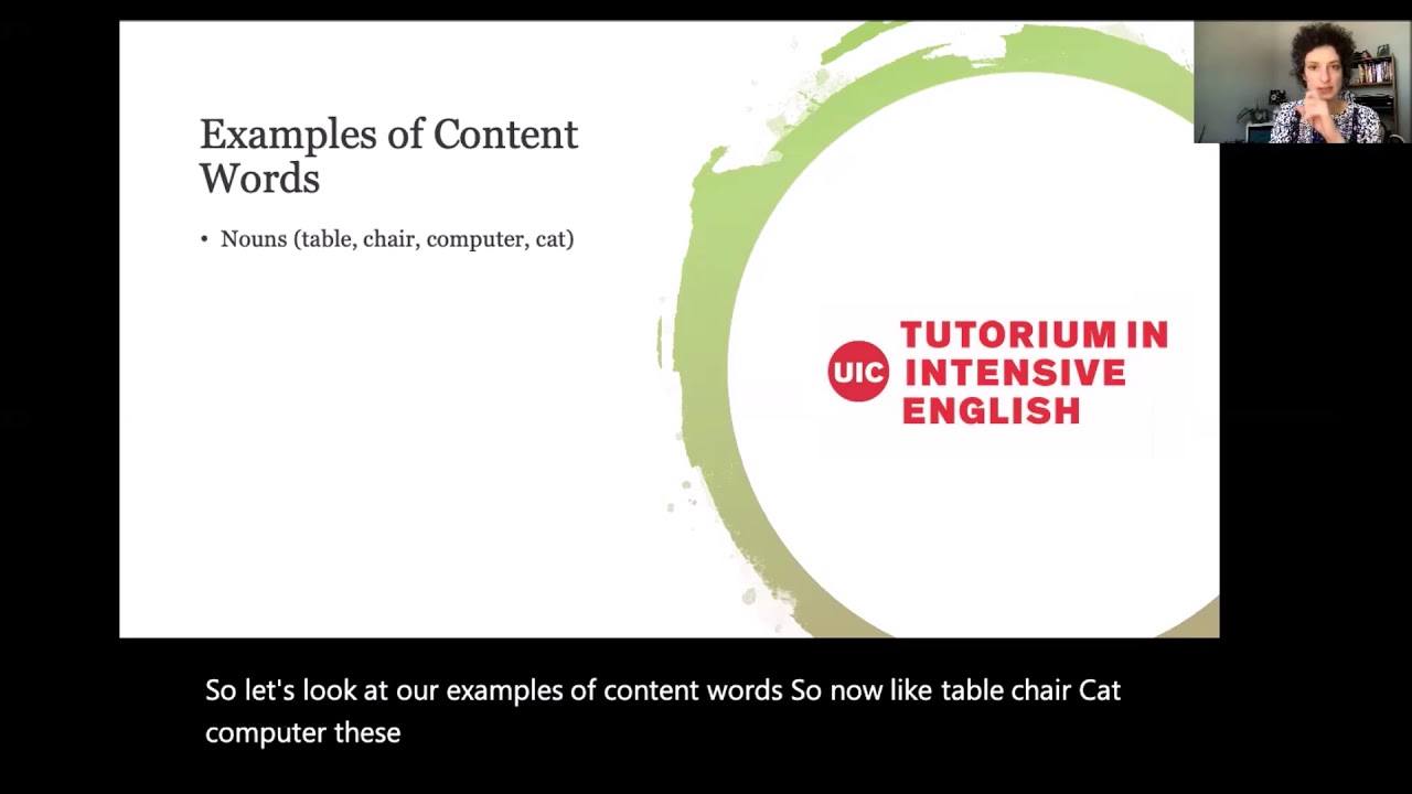 Learn English with TIE: Content & Function Words
