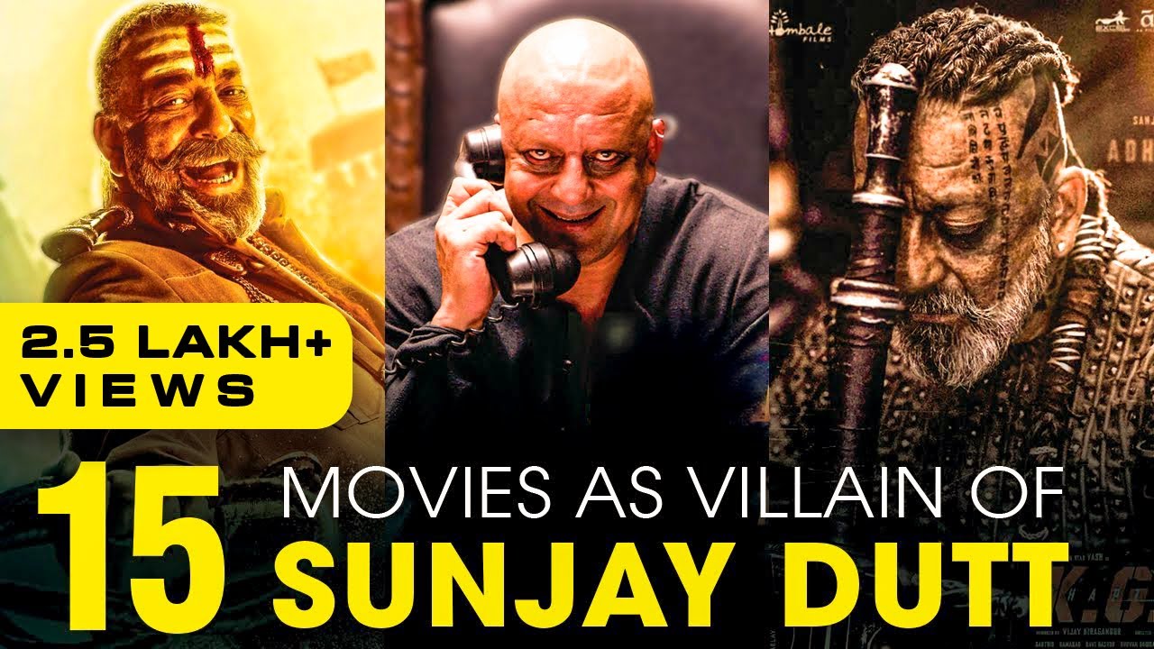 Top 15 Sanjay Dutt Movies as Villain | Sanjay Dutt Movies as Don | #sanjubaba