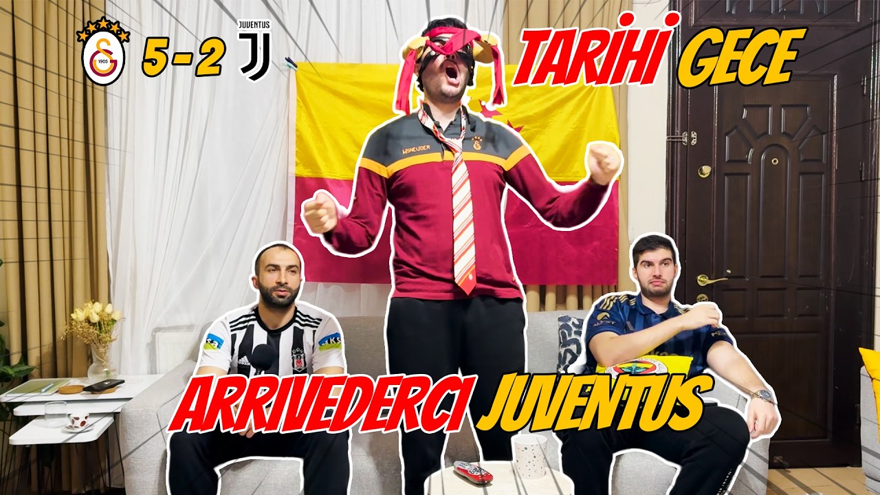 GALATASARAY - JUVENTUS MA&Ccedil;I TEPKİ VİDEOSU! #galatasaray