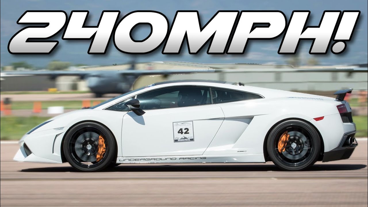 The WORLDS FASTEST 1/2 Mile Car - 240 MPH Turbo Lambo!!