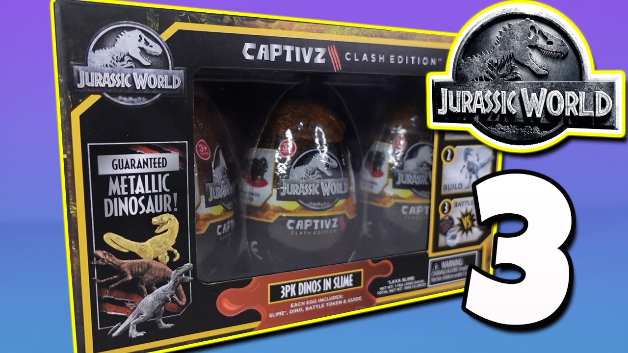 Nuevos Huevos Jurassic World | Abri 3 Huevos Jurassic World CAPTIVZ