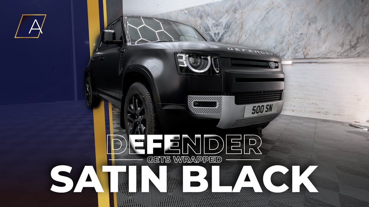 2023 LAND ROVER DEFENDER gets a SATIN BLACK WRAP! | Autowrap Manchester