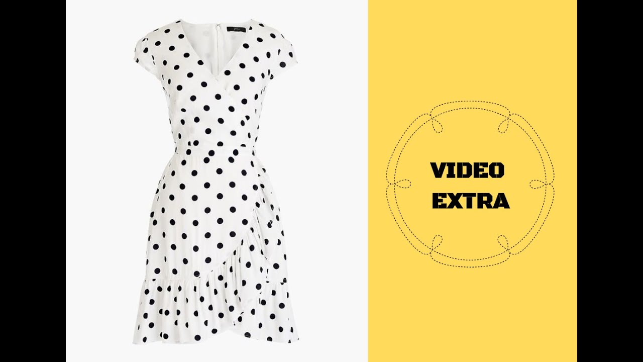 VESTIDO TRANSPASSADO COM BABADO FRANZIDO