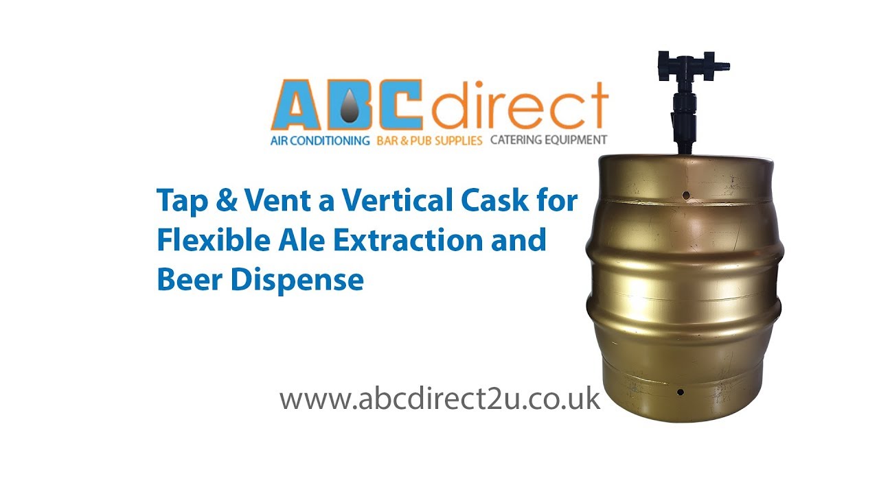 Tap a Vertical Cask and Set Up Flexible Cask Widge Ale Extractor for Upright Dispense