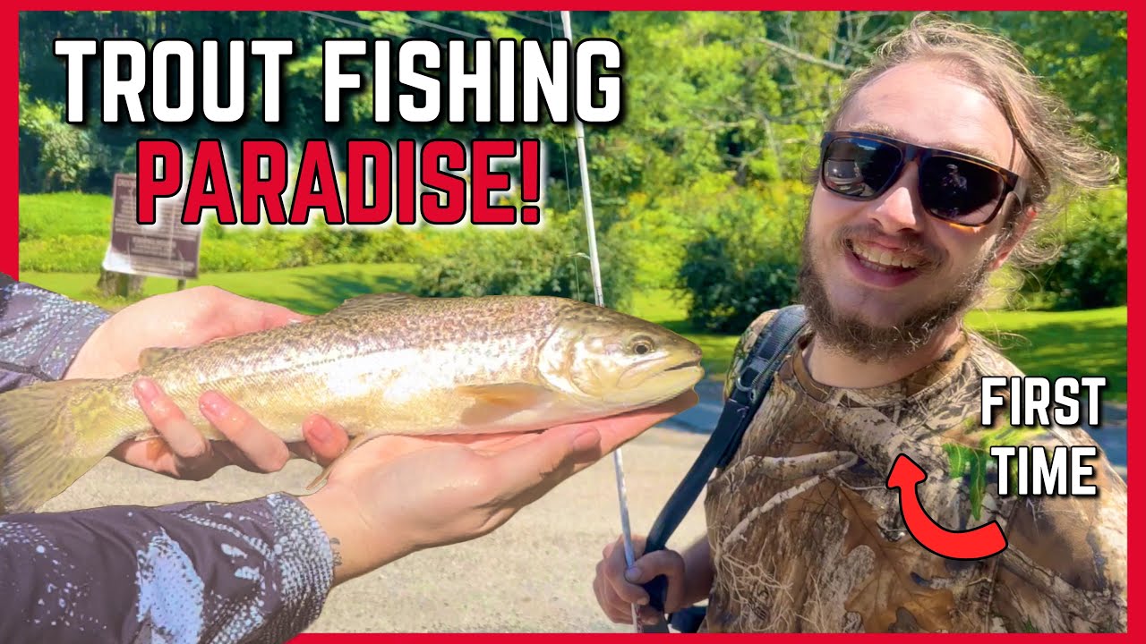 His first time in Trout Fishing Paradise! (Fishing and Camping Crooked Creek WMA in Virginia)