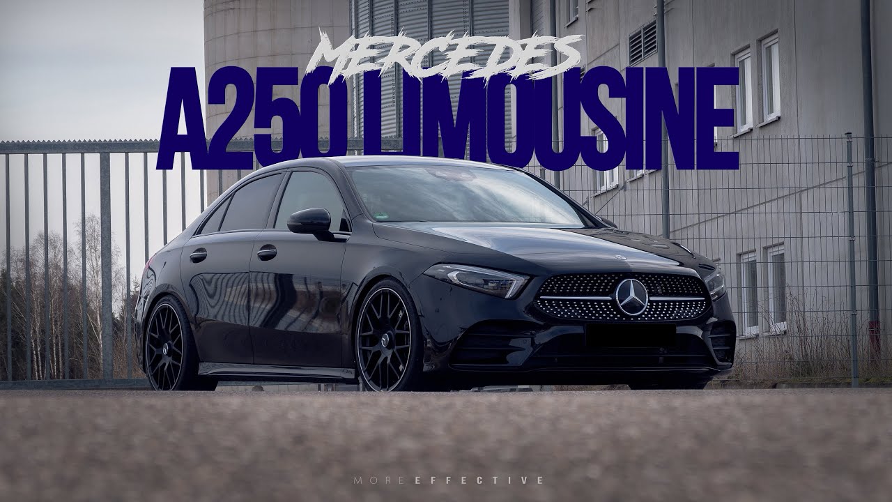 MERCEDES A Class Sedan with H&R // A250 Limousine // A Klasse | AMG Line | moreEffective
