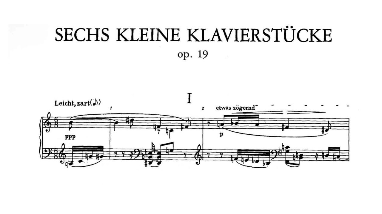 Schoenberg: Six Little Piano Pieces, Op. 19 (Jean Louis Steuerman)