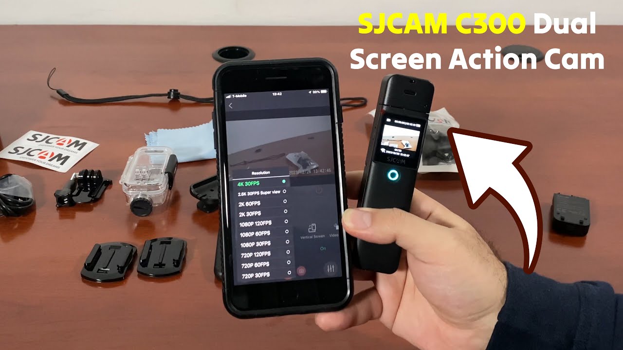 Протестирована экшн-камера SJCAM C300 с двумя сенсорными экранами и разрешением 4K 🟡 Gadgetify