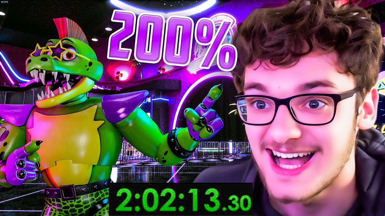 ON SPEEDRUN LE 200%  SUR FNAF SECURITY BREACH  !