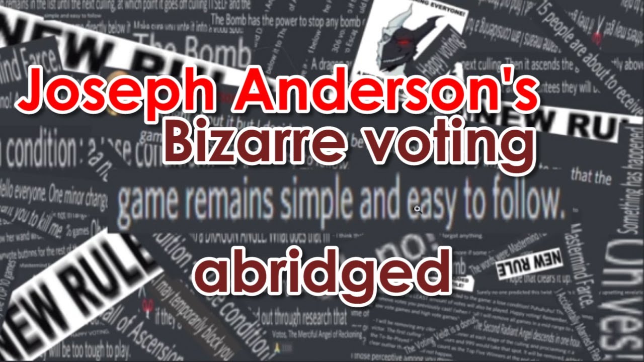 Joseph Anderson's Bizarre Voting: Abridged