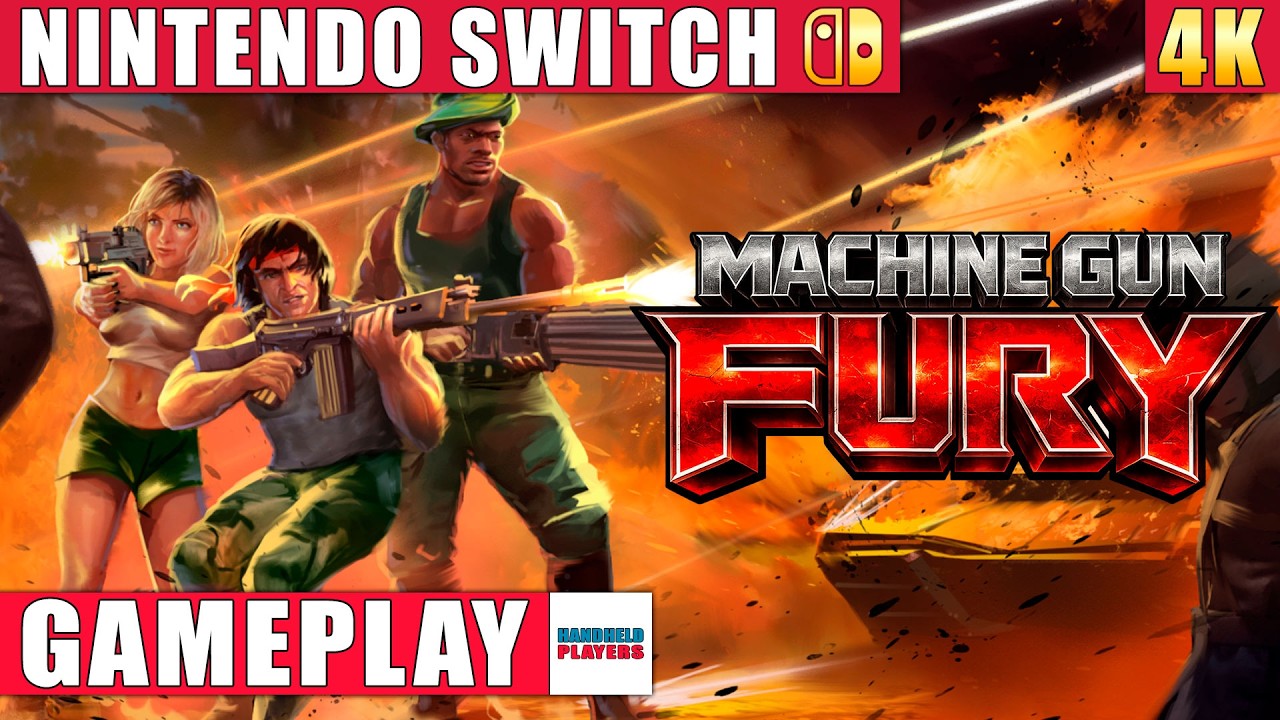 Machine Gun Fury Nintendo Switch 1 Gameplay in 4K