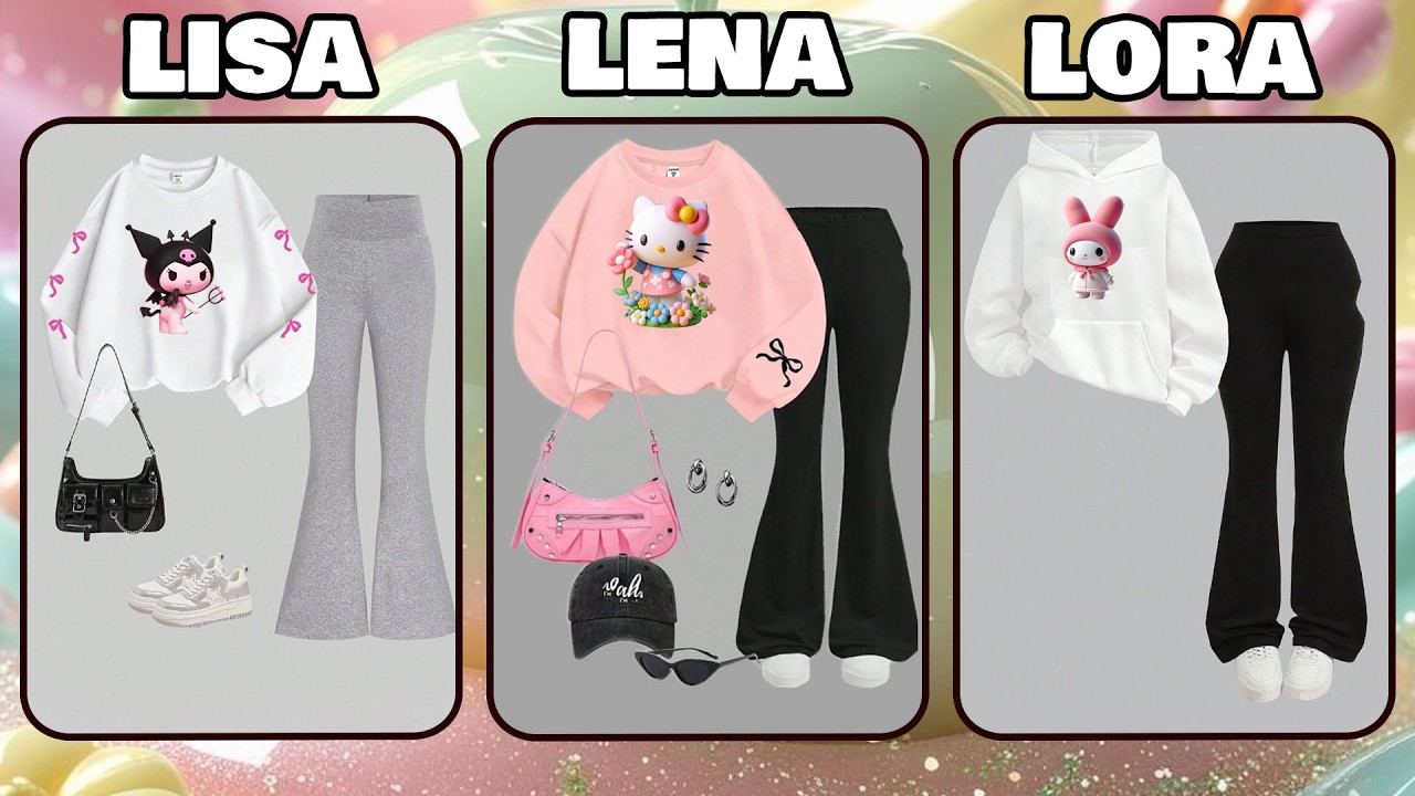 Choose Your Everyday Style 💕 Lisa vs Lena vs Lora #outfitideas #chooseone