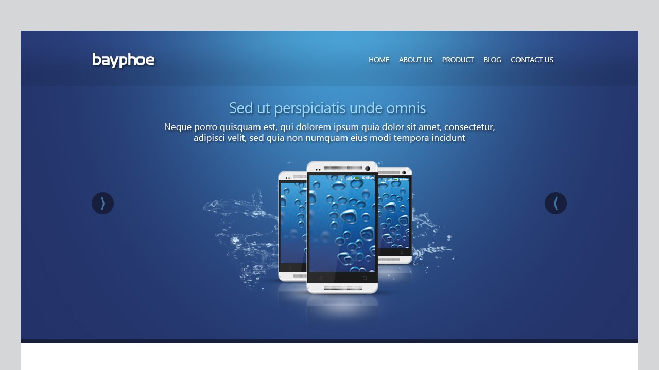 Create a One Page Beautiful Web Design Layout In Photoshop